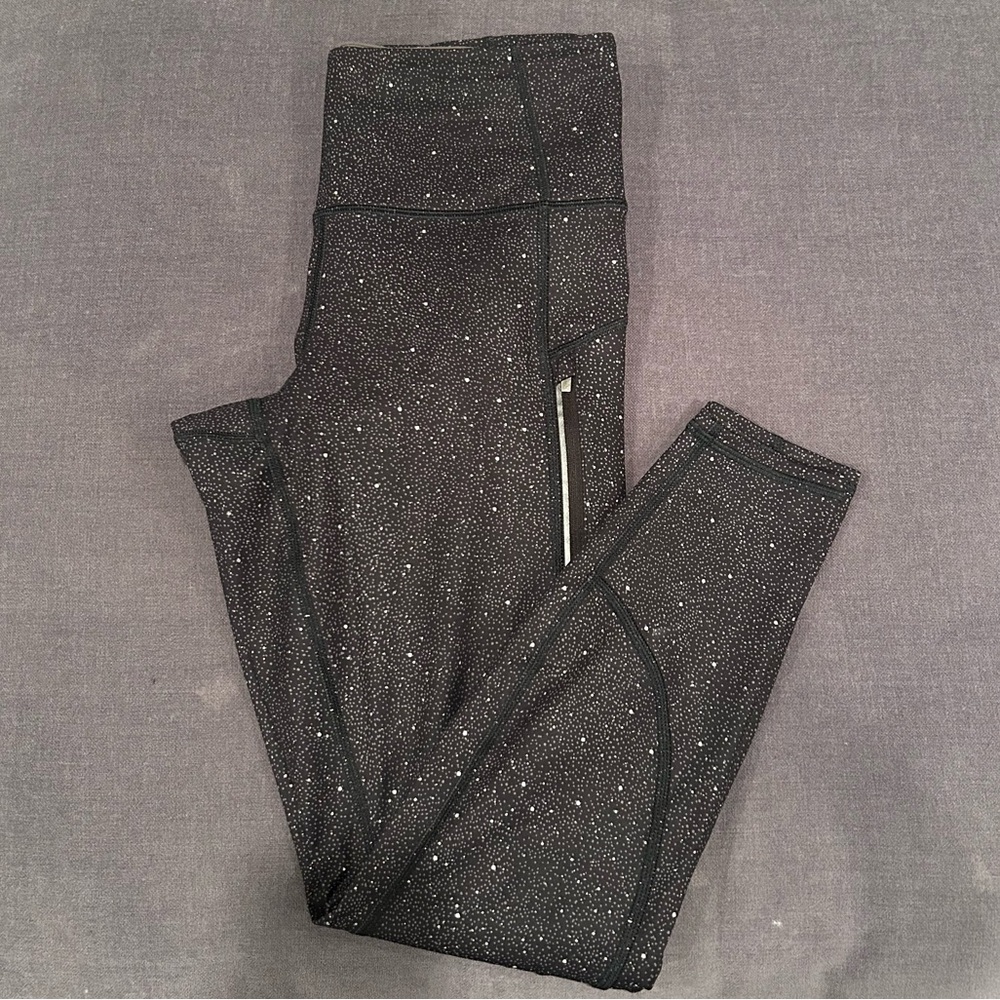 Athleta Charcoal Speckled Leggings